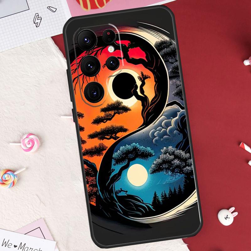 Eight Diagrams Taiji Yin Yang Case For Samsung Galaxy S25 FE S23 FE S20 S21 S22 S24 S25 S26 Ultra S10 S25 Plus Cover Shell