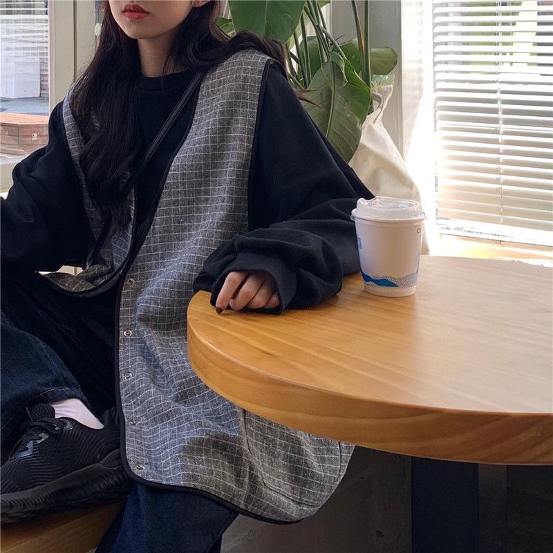 2024 Корейский Осенний Гонконгский Стиль Свободный Длинный Рукав Свитер С Надписью Для Женщин