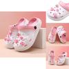 Удобные Легкие Девочковые Сандалии Дышащие Летние Клоги из ЭВА для Детей