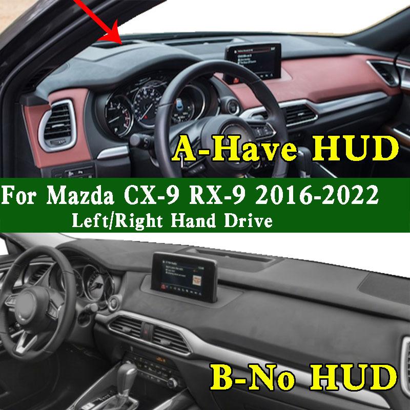 For Mazda CX-9 RX-9 CX RX9 Grand Touring 2016- Dashmat Dashboard Cover trument Panel Pad Anti-Dirt Proof Dash Mat