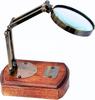 Nautical Desk Magnifier Wooden Base Foldable Magnifying Glass