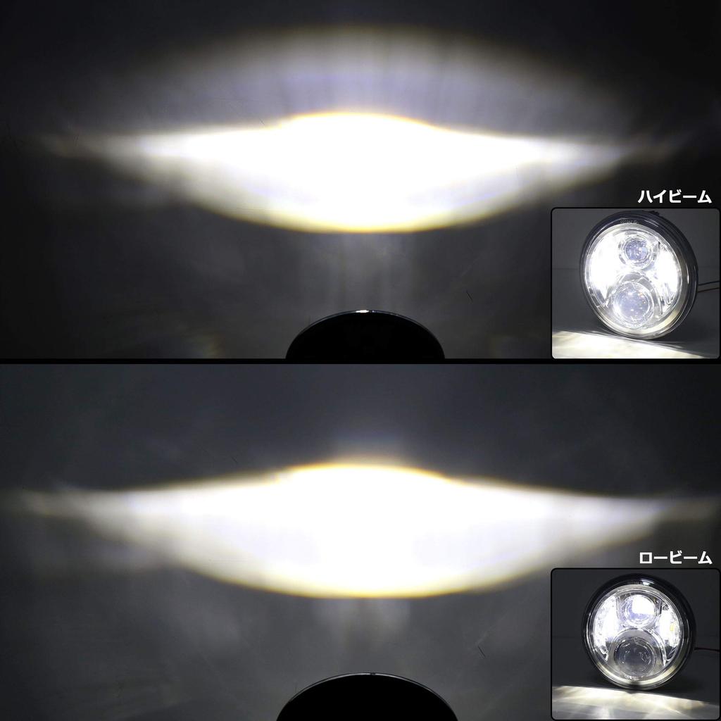 Фара MOVOTOR CB400SF 7-дюймовая светодиодная фара для мотоцикла Honda Beam Chrome 1 шт. Hi/Lo