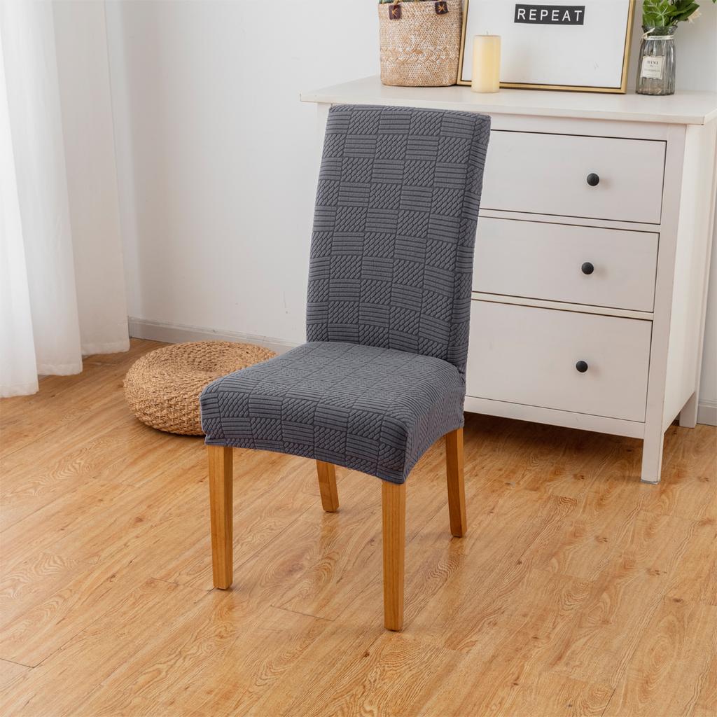 1Pc Thick Stretch Dining Chair Covers ProtectorsJacquard Parsons Chair Slipcover