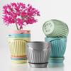 6.3 Inch Flower Pots for Home Decoration, Indoor Plant Pots, Gardening Pots for Plants, Plastic Flower Pots for Garden Plants (W&L)