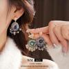 Medieval Vintage Silver Flower Tassel Earrings - Retro Niche Light Luxury, Exquisite Design