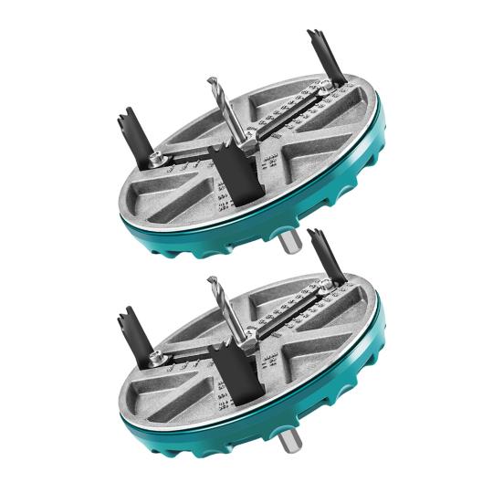 1/2Pcs Round Hole Saw Tools Safe To Use Wide Application 3-Teeth 45-130mm Adjustable Hole Opener Tools for Woodworking