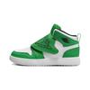 Баскетбольные кроссовки Air 1 Lucky Green BP с противоскользящей подошвой и высоким берцем, детские, белые BQ7197-301