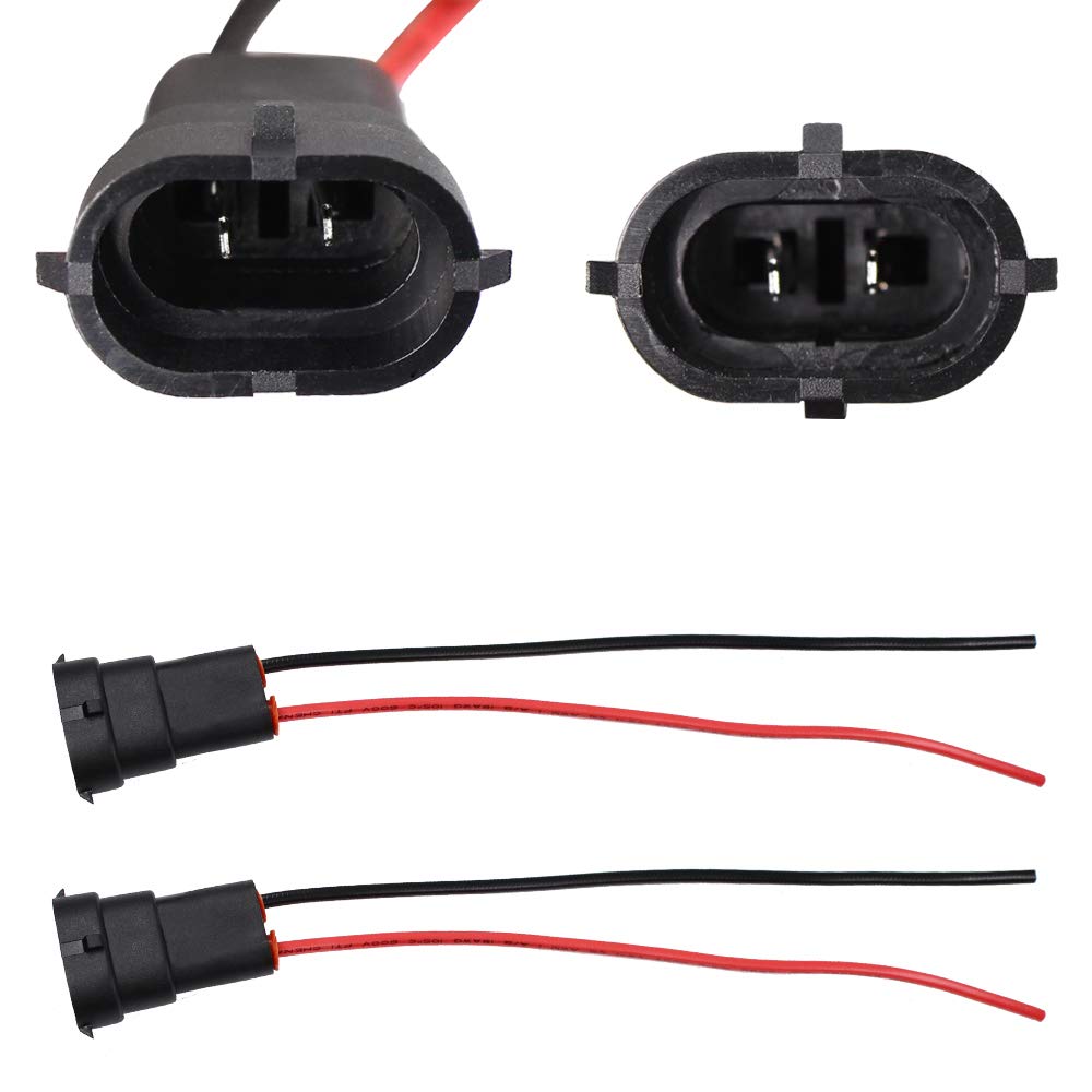 YUNPICAR H11 H8 880 881 Кабель-переходник для фары/противотуманной фары, гнездовой, для замены / обработки / расширения, водонепроницаемый разъем (Разъем H8/H9/H11)