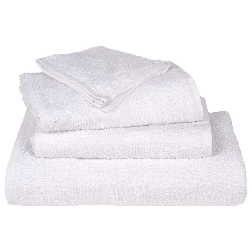 6 Piece Towel Set FROGN White 360 g m²
