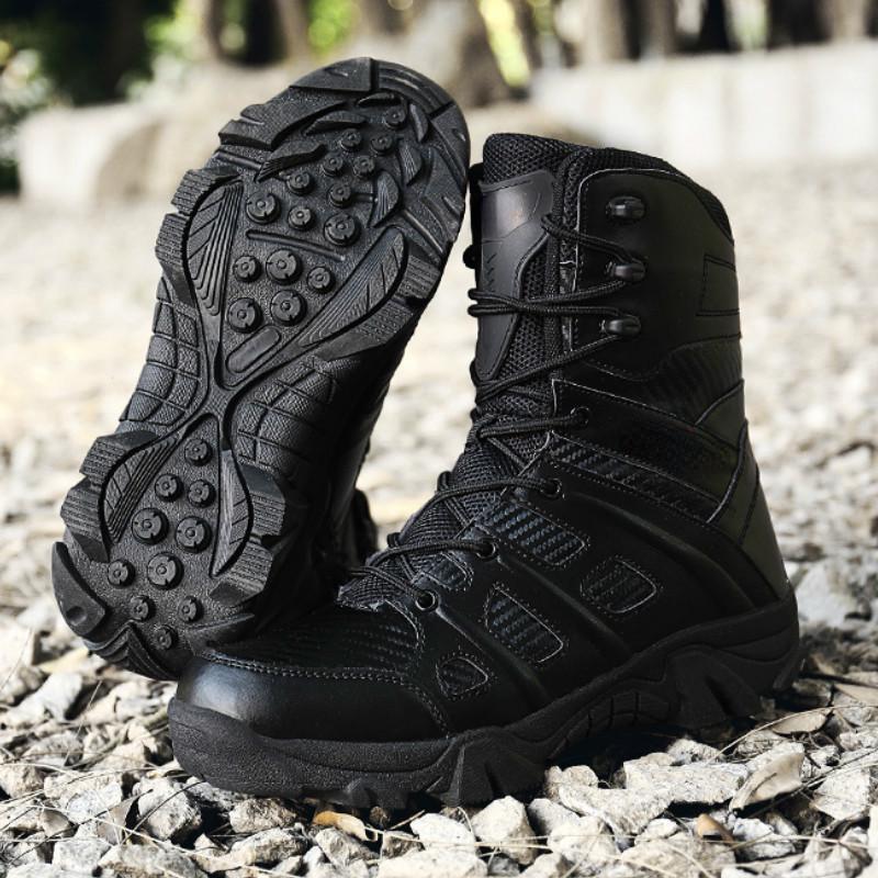 Men's Boots Fashion Outdoor Anti-collision Hiking Shoes Army Combat Military Boots