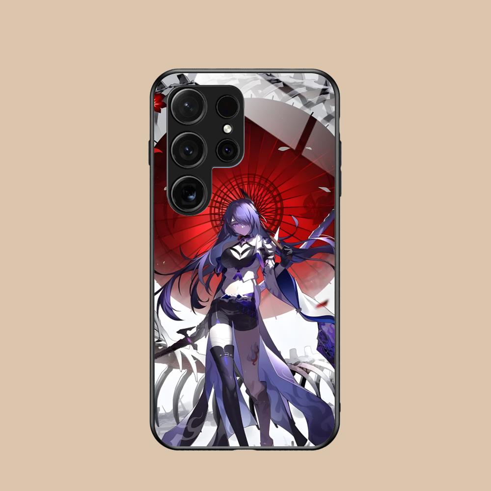 HSR Acheron Стеклянный чехол для мобильного телефона для Samsung Galaxy S26 S25 S24 S23 S22 S21 S20 Note20 Plus FE Ultra Цветная крышка