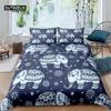 Предметы роскоши для дома 3D Постельное белье со слонами Удобный комплект пододеяльника Наволочка Комплект постельного белья Размер Queen и King EU/US/AU/UK