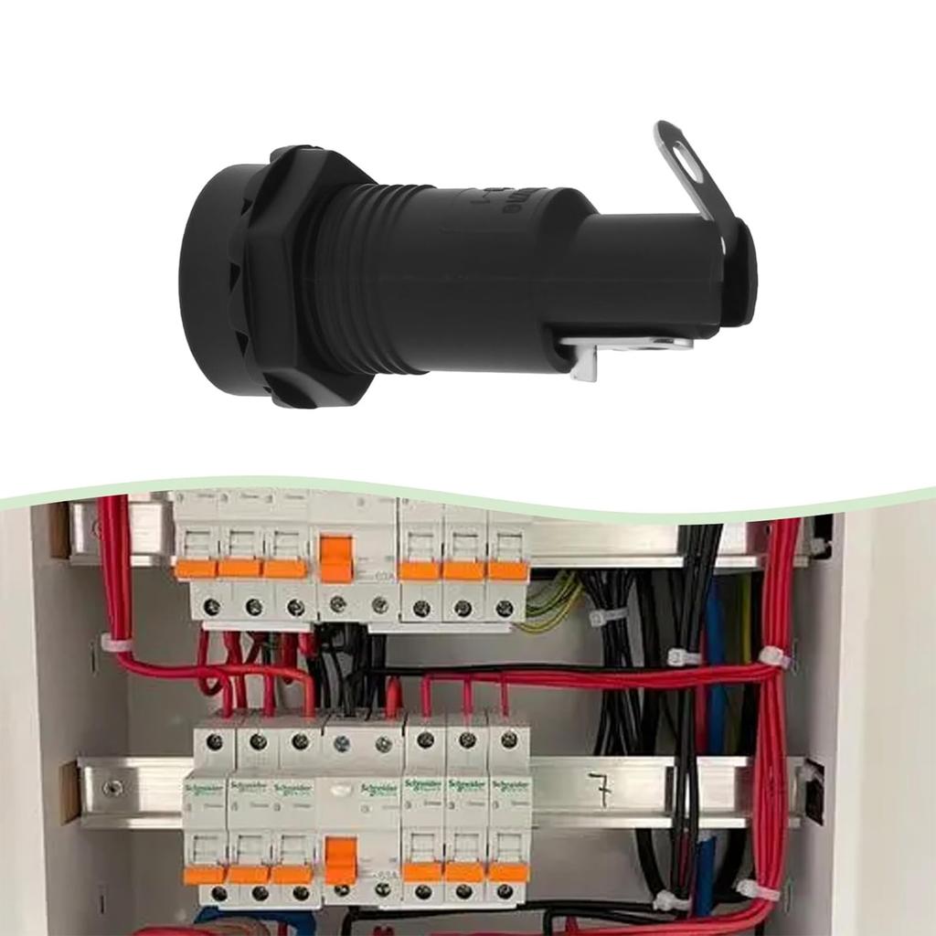 10Pcs Panel Mount Chassis Fuse Holder High Temperature Resistance Fuse Box 250V 10A Fuse Tube Holder Easy to Use