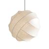 Nordic Modern Style Curve Design Silk-like Polyester Fiber White Pendant Light Ball Shape Pendant Light For Hotel Restaurant