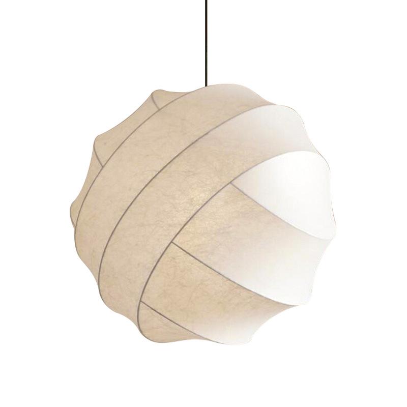 Современный скандинавский стиль, изогнутый дизайн, шелковистое полиэфирное волокно, белый подвесной светильник, шарообразный подвесной светильник для ресторана отеля