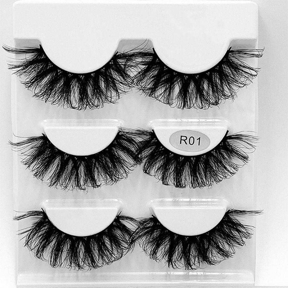 Eye Extension Long Natural Dramatic 100% Cruelty free False Eyelashes 3D Mink Lashes 20mm Fluffy