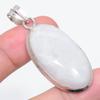 Natural Moonstone Gemstone 925 Sterling Silver Jewelry Pendant 2.13" q6W09
