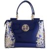 New Fashional Beauty Lady PU Large Capacity Sequins Bag Handbag (Blue)