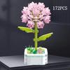 Вечный букет тюльпанов, строительный блок, 3D-модель, украшение для дома, растение в горшке, сборные кирпичи, подарки детям на День святого Валентина