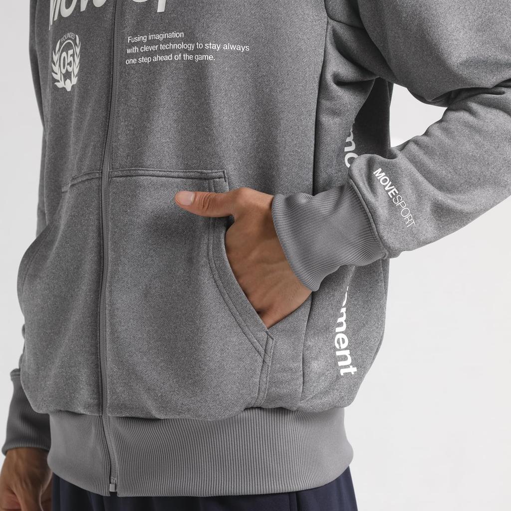 Толстовка с капюшоном Descente Light Smooth Sweat Full Zip Stretch Training Running ST4FSW41M 2L [Move Sports] GY01(ST4FSW41M)