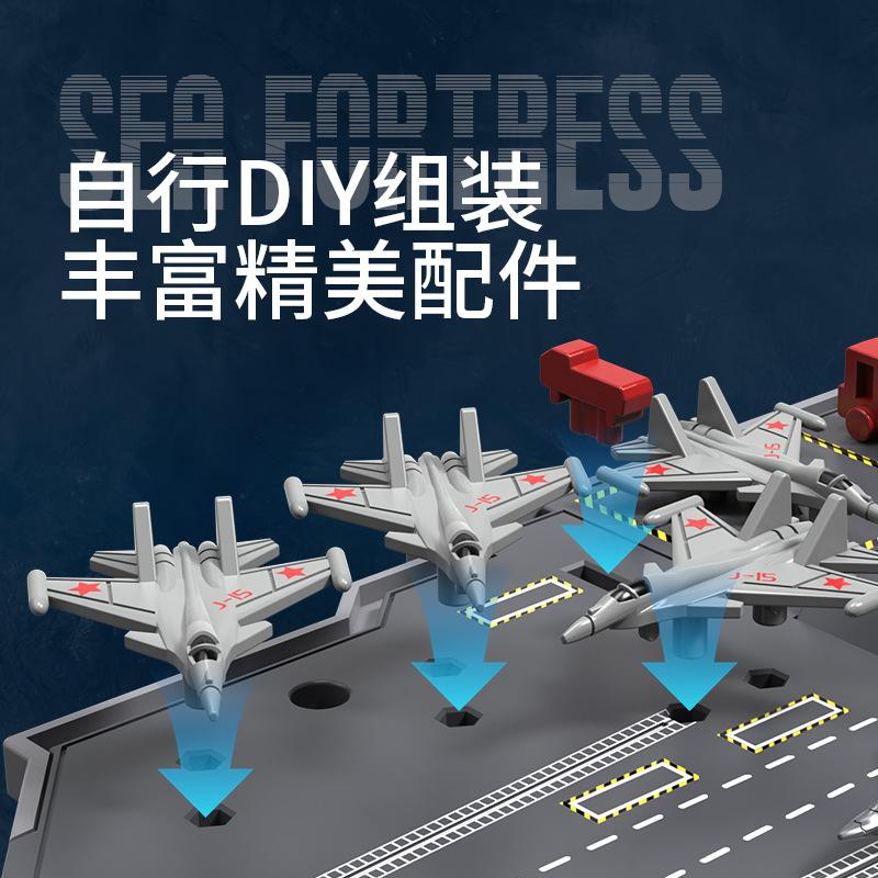 2.4G Remote Control Simulation Aircraft Carrier Model Children's Electric Toy Long Endurance Remote Control Ship