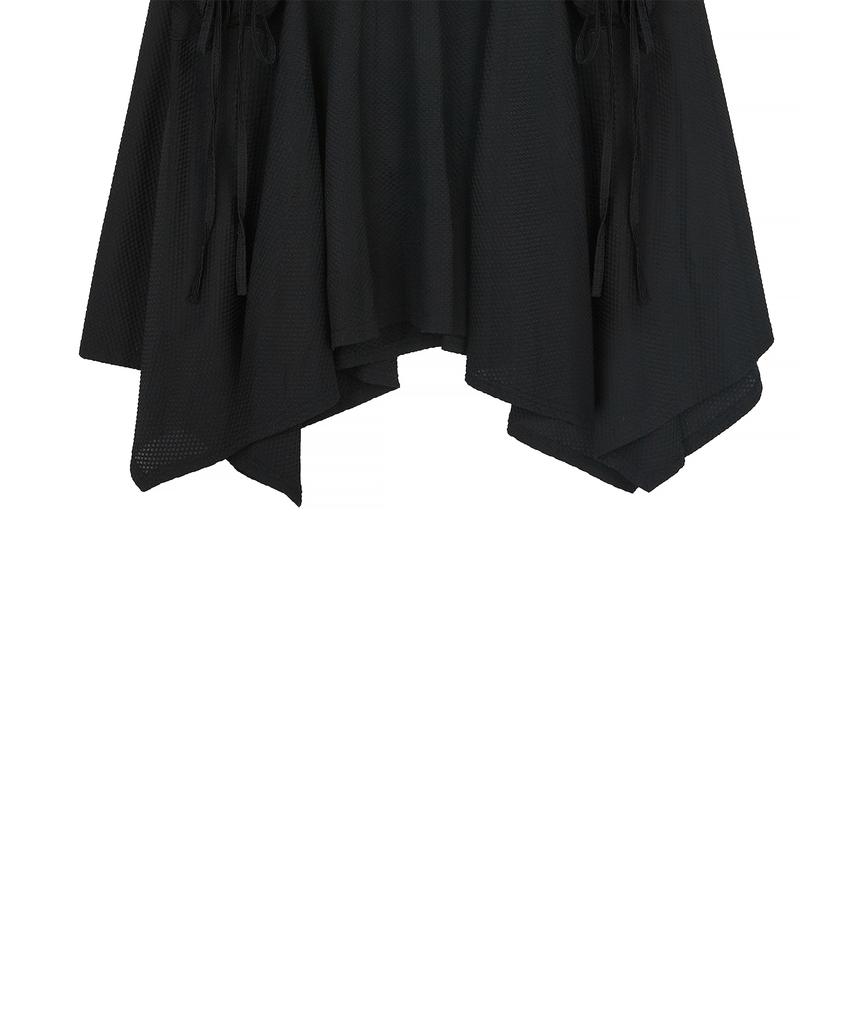 Love Is True Im Layered Midi Skirt(Black)