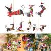 Christmas Decoration Sausage Dog Acrylic Pendant Christmas Tree Hanging Decoration Home Decoration Car Hanging Decoration