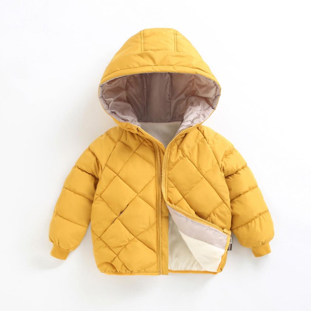 Children's Baby Down Cotton Jacket Plus Velvet Warm Cotton Jacket