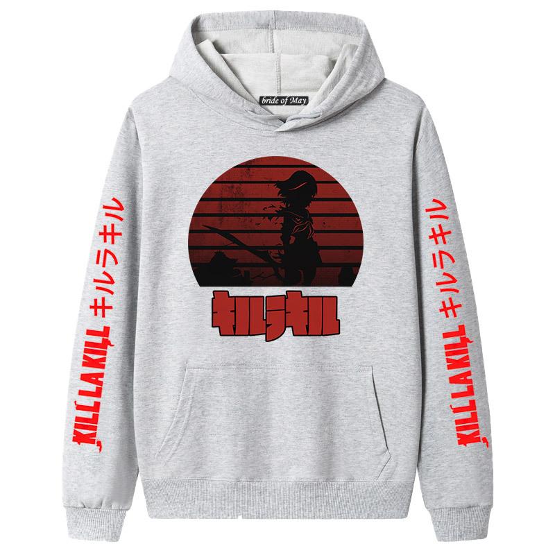 Japanese Anime Kill la Kill Hooded Long Sleeve Sweatshirt for Couples