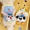 Thin puppy dog clothes spring and summer new cute three-dimensional doll suspender cat teddy bear small dog clothing
