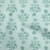 oneOone Cotton Flex Light Blue Fabric Watercolor Sewing Material Print Fabric By The Yard 40 Inch