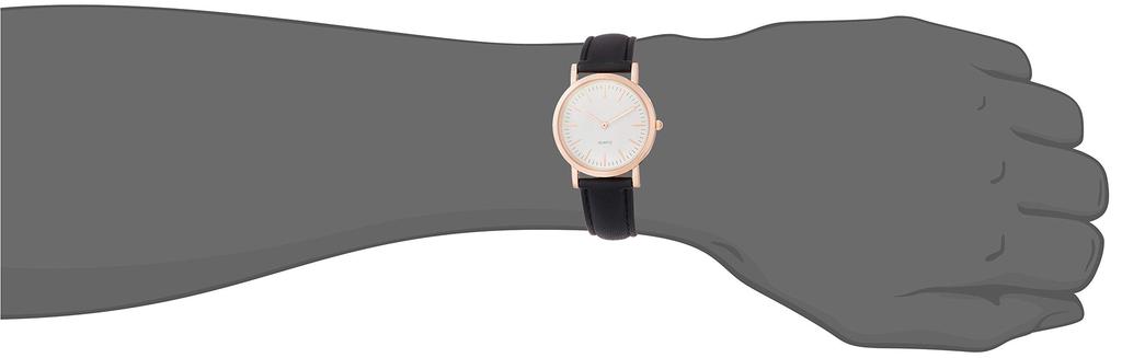 [Arias] Аналоговые повседневные часы Amalfidia с водонепроницаемым кожаным ремешком и белым циферблатом Amalfidia, японский механизм A46M01 мужские черные