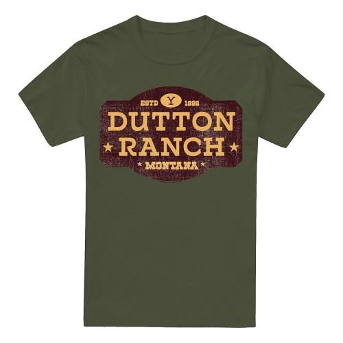 Мужская футболка Yellowstone Dutton Ranch с потертостями