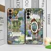 Роскошный красивый чехол для телефона девушки для Samsung Galaxy S25 S24 S23 Ultra S22 Plus S21 FE S25 Edge Мягкая крышка Coque Искусство Клода Моне