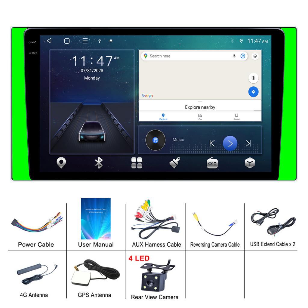 10.1" автомобильное радио для Toyota Corolla 2006 2007 2008 2009 2010 2012 2013 2din Android12 Carplay Multimidia Видеоплеер Navi Головное устройство