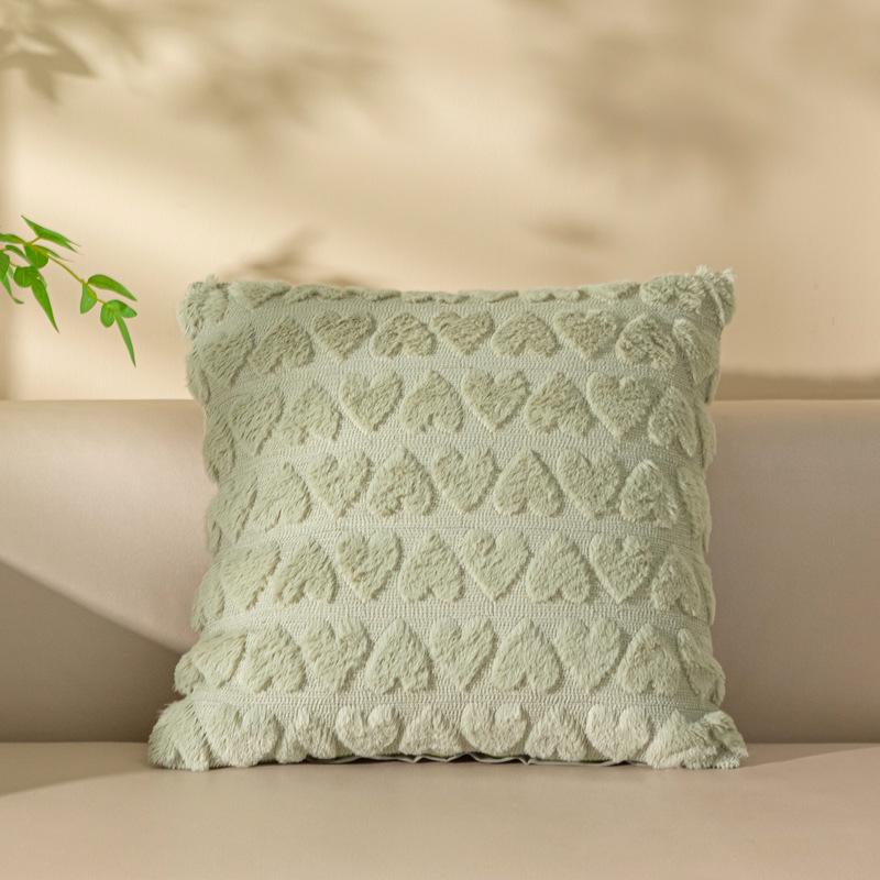 Уютная плюшевая подушка на осень и зиму - современный простой дизайн для дивана или гостиной