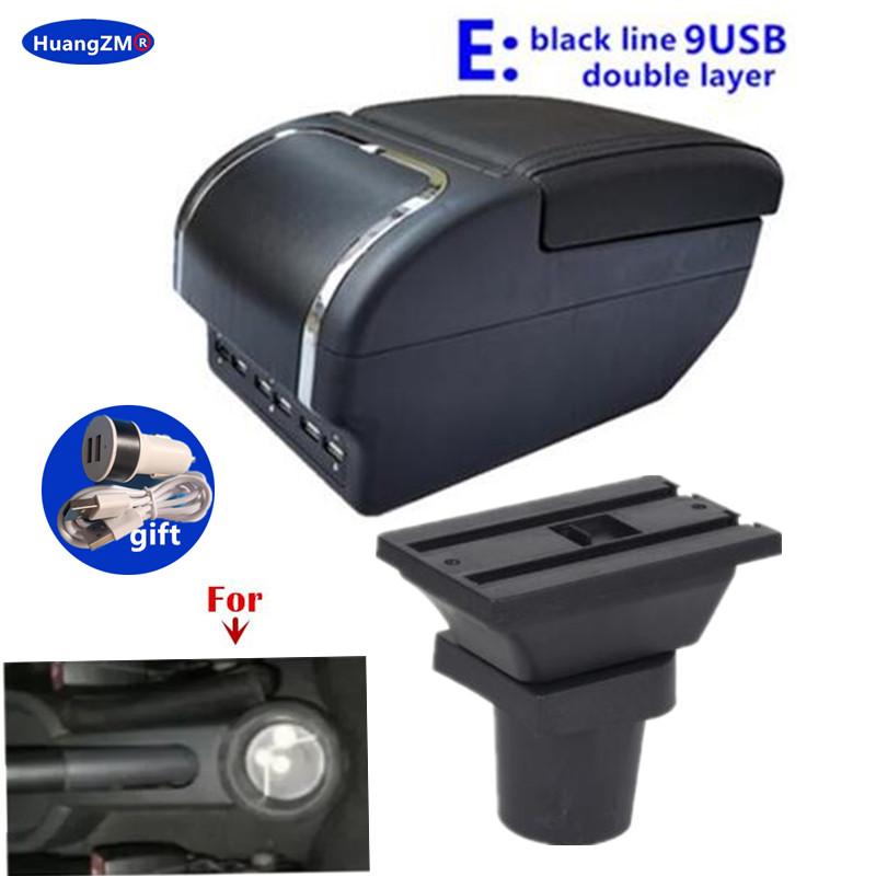 Для Mitsubishi Colt Z30 Подлокотник двойной Центральный ящик для хранения подстаканник USB-интерфейс Специальные Дополнительные автомобильные аксессуары