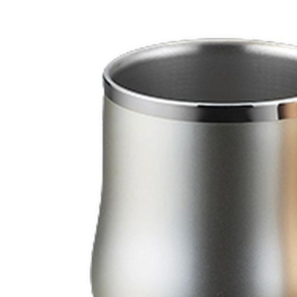 Stainless Double Deluxe Free Champagne Gold and Champagne Made in Japan J-kitchens-SimpleBag Tumblers, 18/8 Steel, Walled, Cup, Pair, Silver, 230ml,