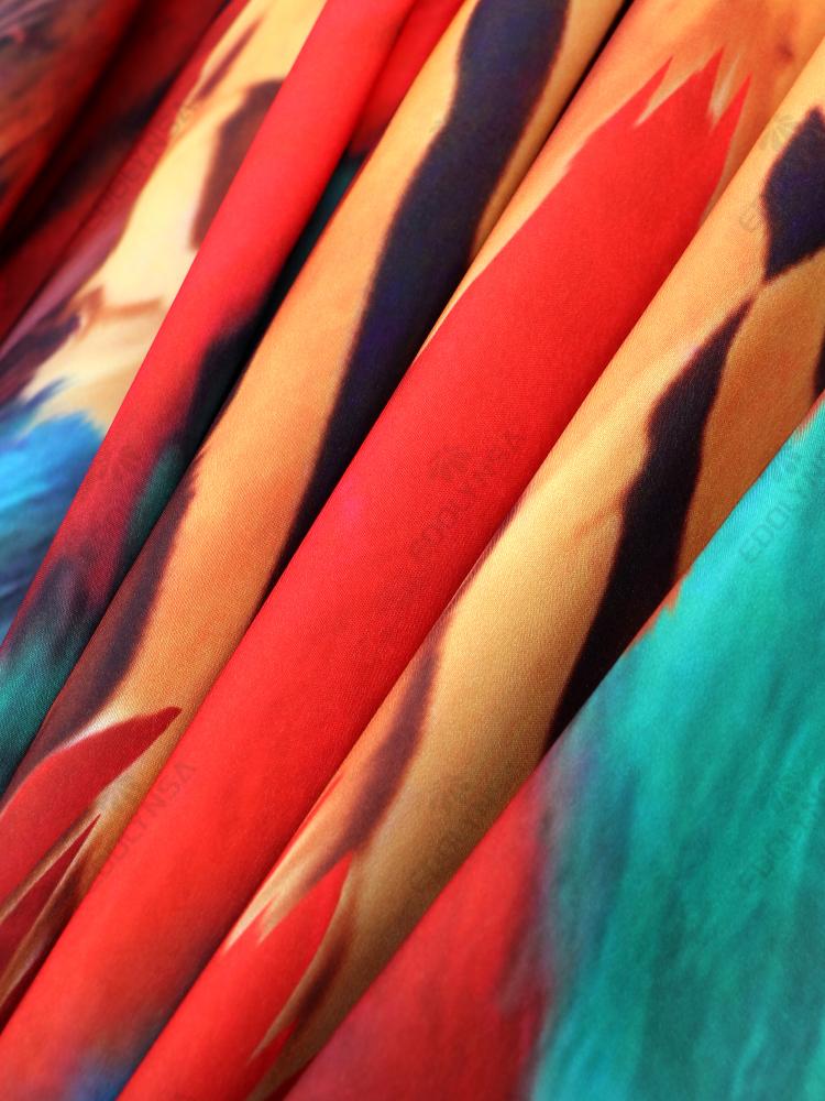 EDOLYNSA Плюс размер кафтан красный богемный принт летнее длинное пляжное платье женская домашняя одежда наряд купальный костюм накидка свободный кафтан