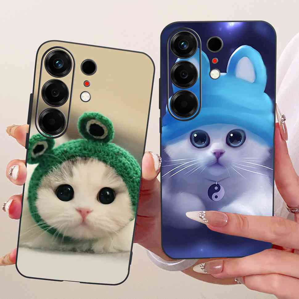 Милый расписной чехол для Tecno Camon 50 4G CN5 Мягкий силиконовый Fundas Чехлы для телефона для Tecno Camon50 4G 6.78" Черный чехол Coque