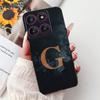 Чехол для Motorola Edge 60 Pro XT2507-1 Силиконовый Модный Роскошный Буквы от A до Z Ударопрочная Задняя Крышка Для Телефона Moto Edge 60Pro