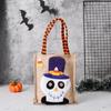 Halloween Gift Non-woven Handbag Cartoon Pumpkin Witch Black Cat Candy Bag Ghost Festival Supplies Happy Halloween Day Decor