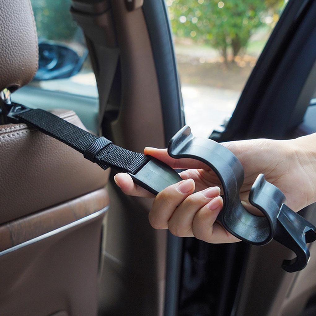 2 шт. крючок для заднего сиденья автомобиля, многофункциональный подголовник заднего сиденья, подвесной крючок, держатель для зонта, держатель для спинки сиденья, внутренний органайзер