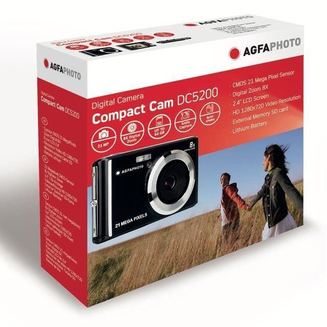 AGFA PHOTO - Компактный цифровой фотоаппарат Cam DC5200 - Красный