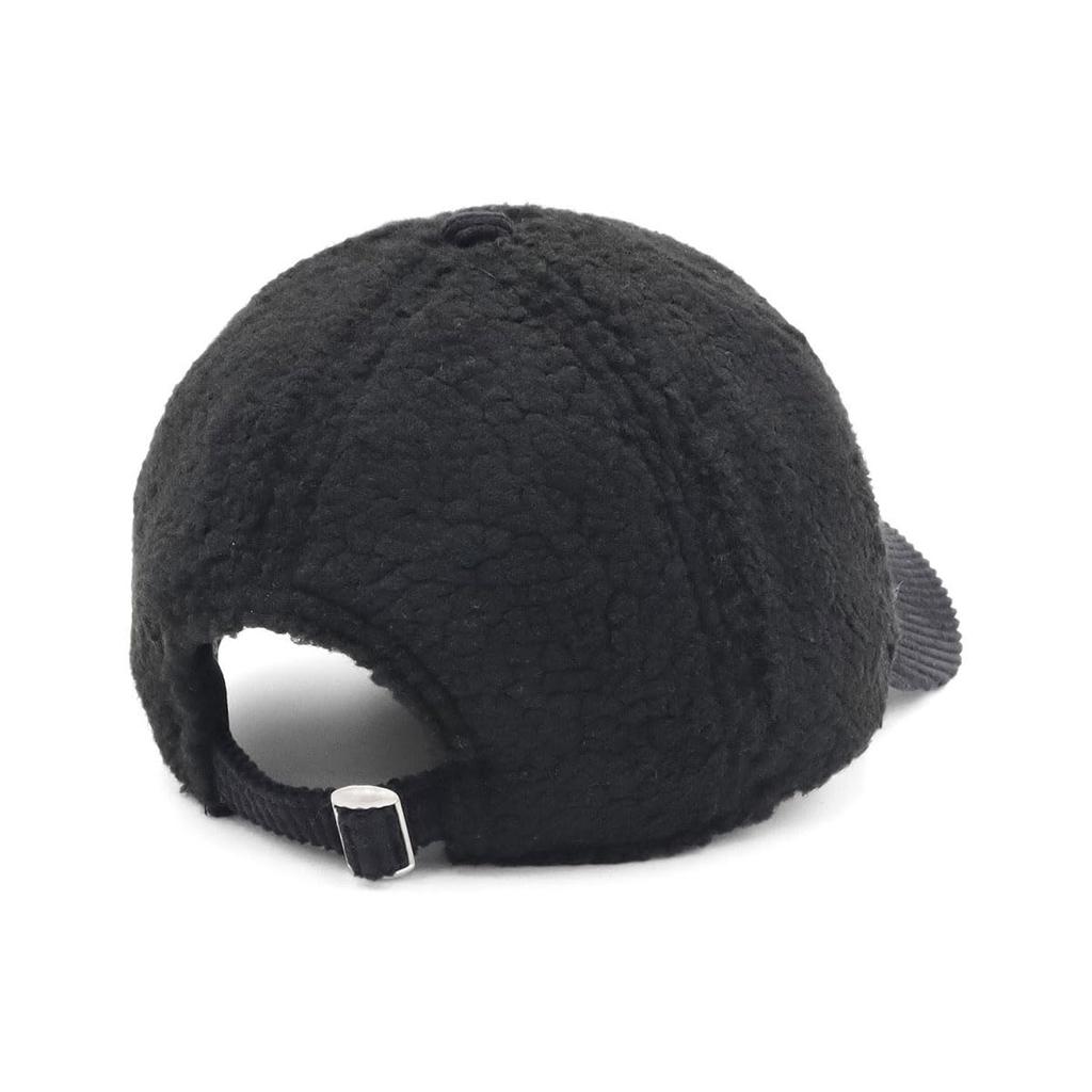New Era Youth 9TWENTY Cap Black Solid Boa Fleece Exclusive to for Boys and Authentic New Era 920 Popular and Cute Cool Junior Hat for UV Protection