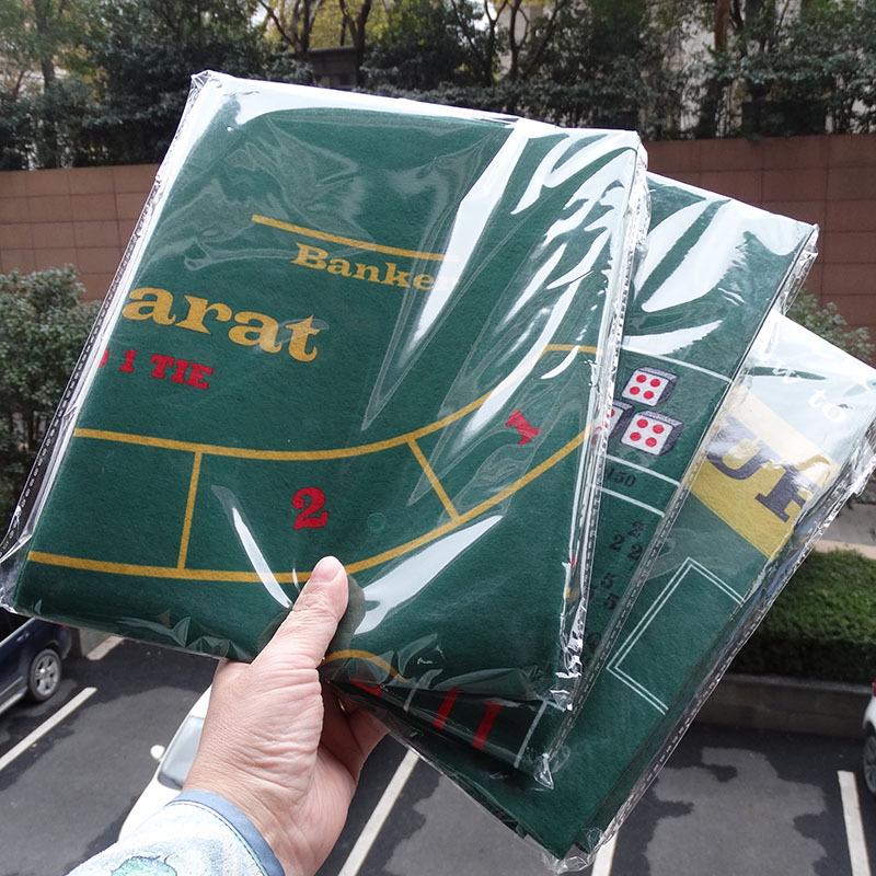 Reversible Poker Card Table Mat – 60x90cm Non-Woven Felt for Texas Hold'em & Roulette