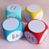 1PC DIY Blank Dice Write On/Wipe Off Dice Portable Cleanable Blank Game Cubes for Classroom Teaching Dry Erase Outside Dice