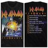 Мужская футболка Def Leppard Лицензированная PYROMANIA Мировой Альбом Музыкальный Мировой Тур Черная Унисекс Футболка