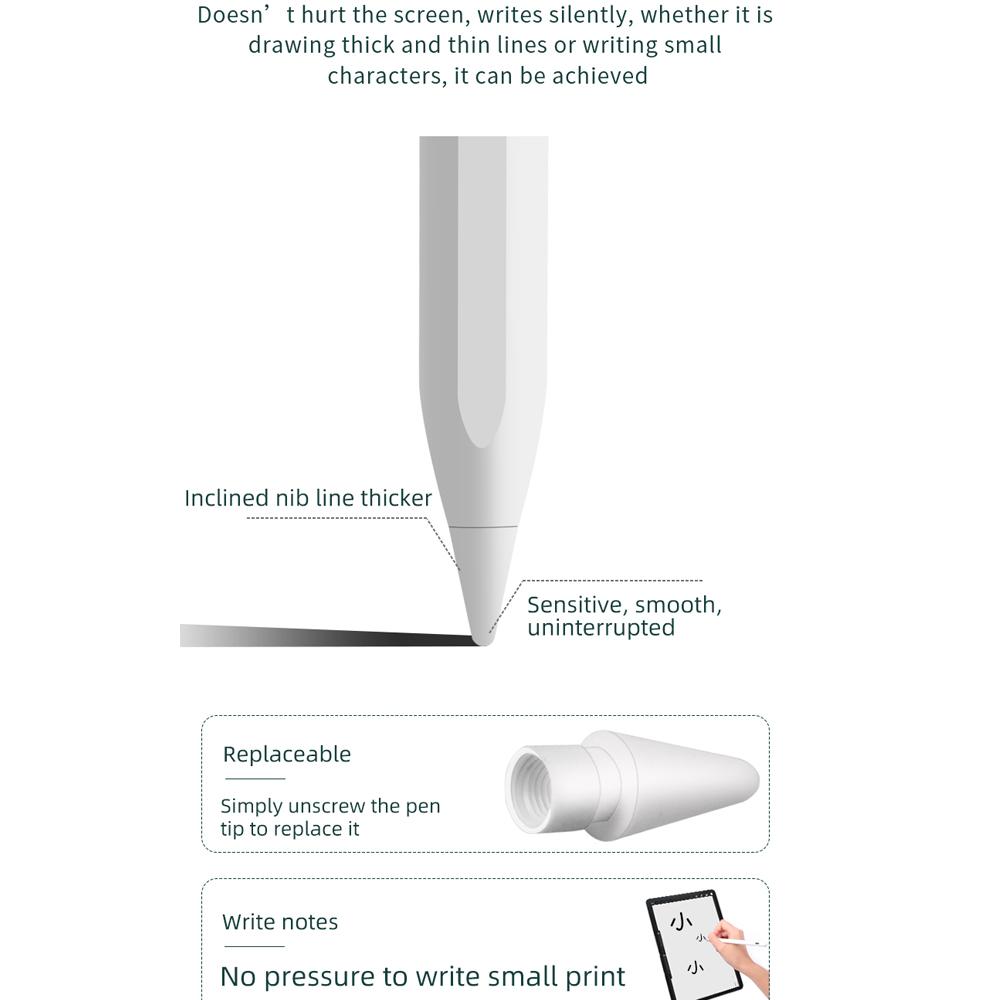 Стилус для Apple Pencil 2 1 iPad Pencil для iPad Pen Air 4 5 7 8 9 Mini 6 2018-2023 для Apple Pencil с отклонением наклона ладони