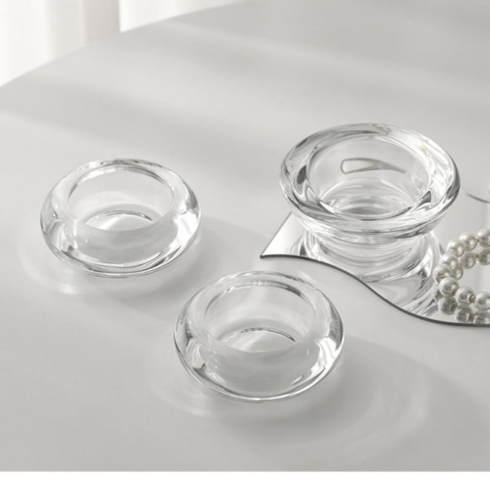 Hollow Wax Holder Round Glass Candle Holder New Candle Holder Glass Tea Light  Wedding